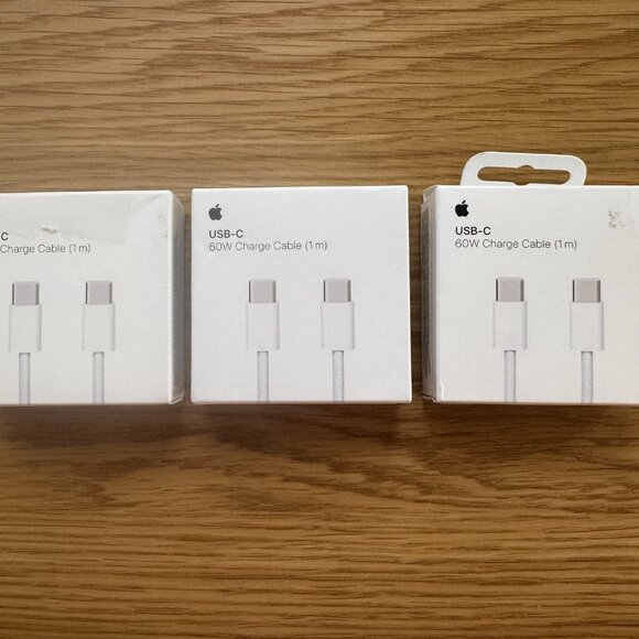 (3) Apple USB-C Charge Cable 1M ‎3 FT Woven Braided MQKJ3AM/A A2795 - Picture 1 of 3